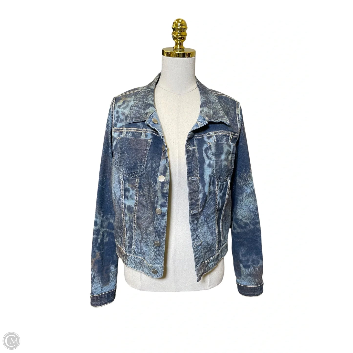Jacket Denim By Clothes Mentor In Blue, Size: S