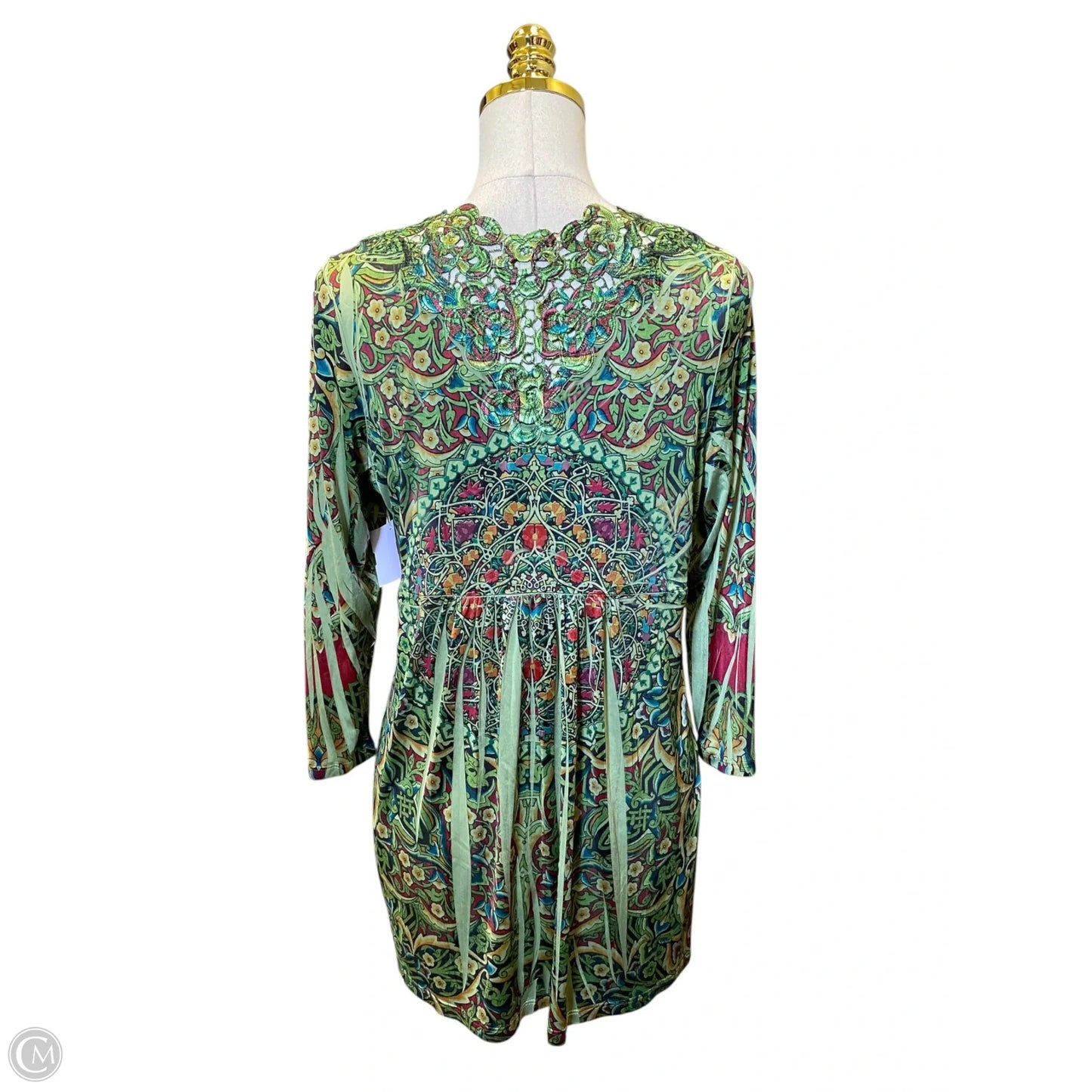 Top Long Sleeve By One World In Green, Size: L