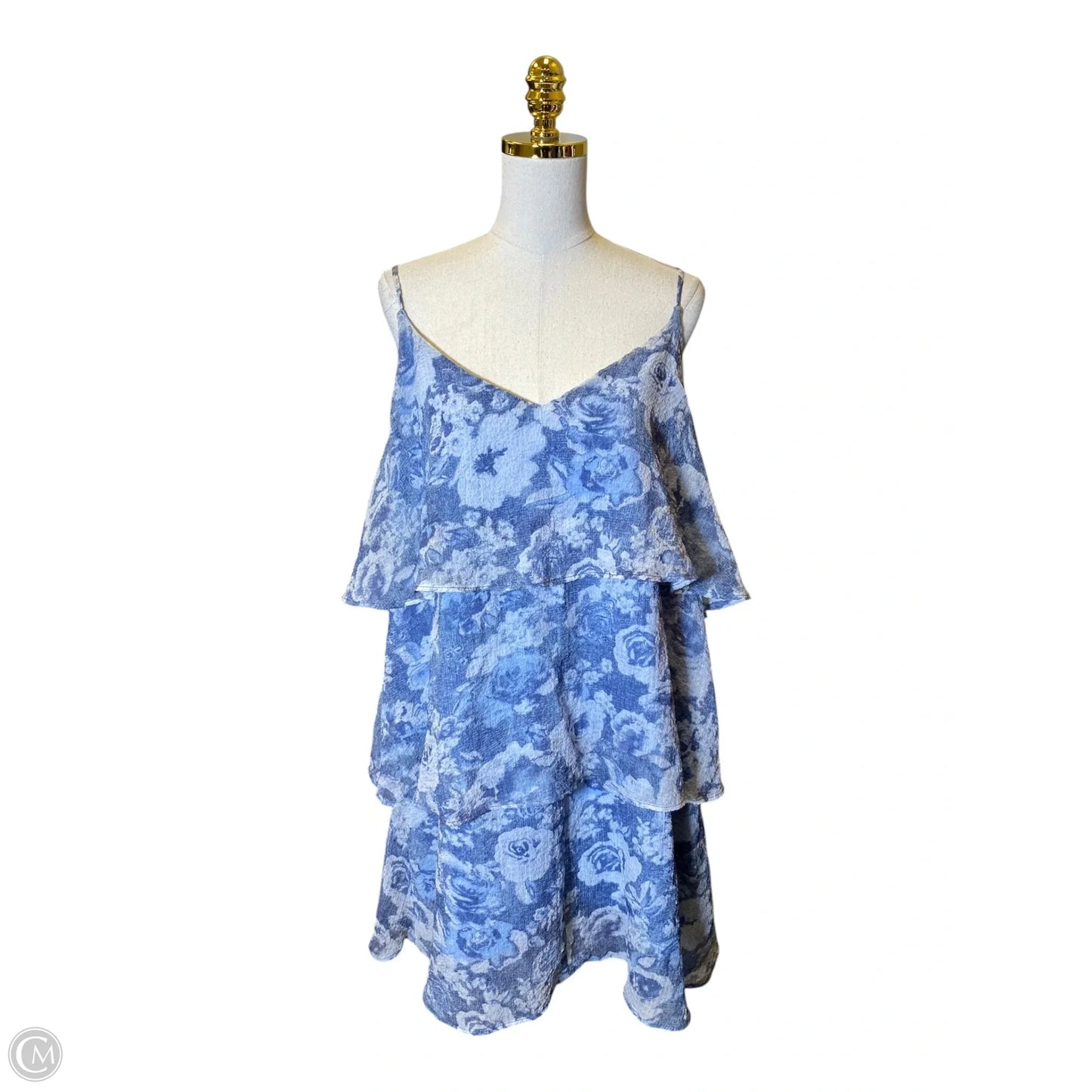 Dress Casual Midi By Gilli In Blue, Size: 3x