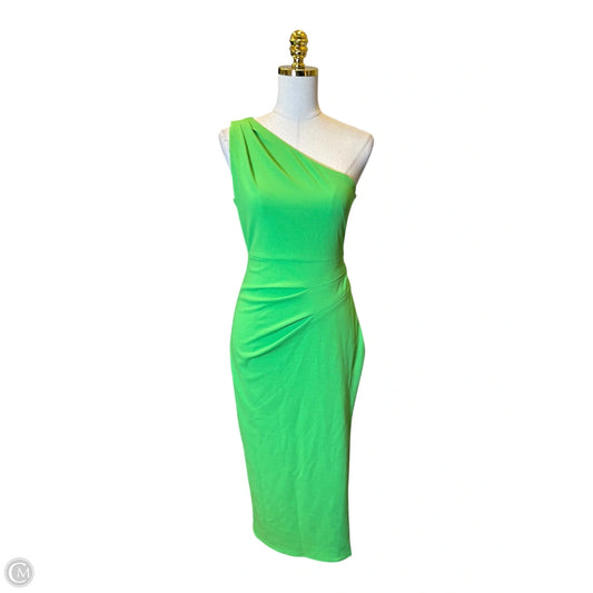 Dress Casual Midi By Badgley Mischka In Green, Size: 2