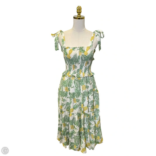 Dress Casual Midi By Skies Are Blue In Multi-colored, Size: S