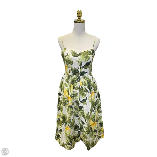Dress Casual Midi By H&m In Multi-colored, Size: Xs