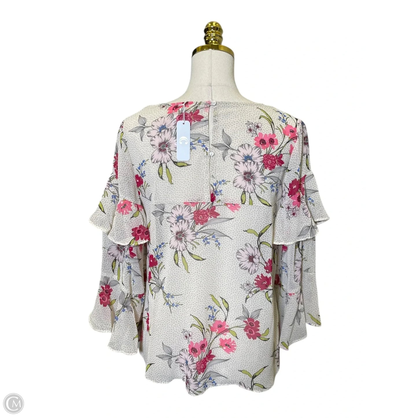 Top Long Sleeve By Clothes Mentor In Floral Print, Size: S