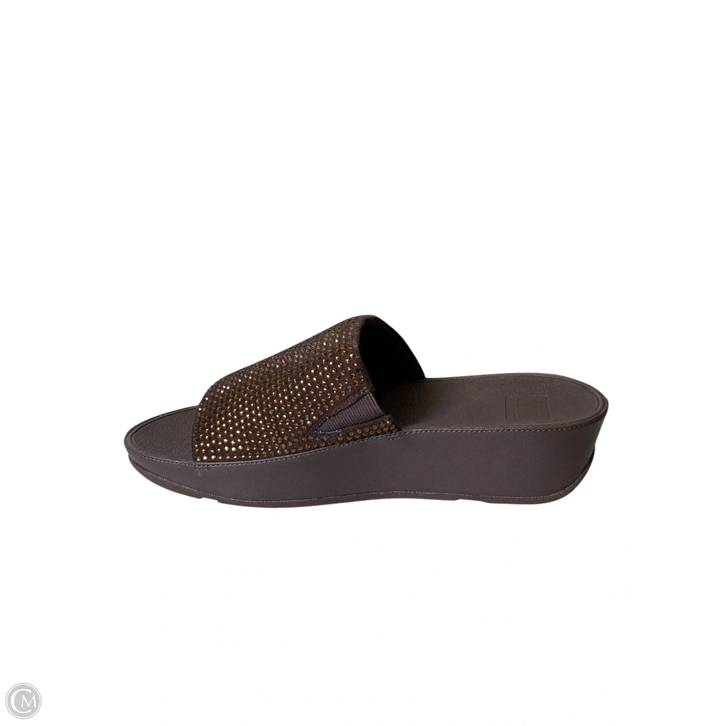 Sandals Heels Platform By Fitflop In Brown, Size: 8