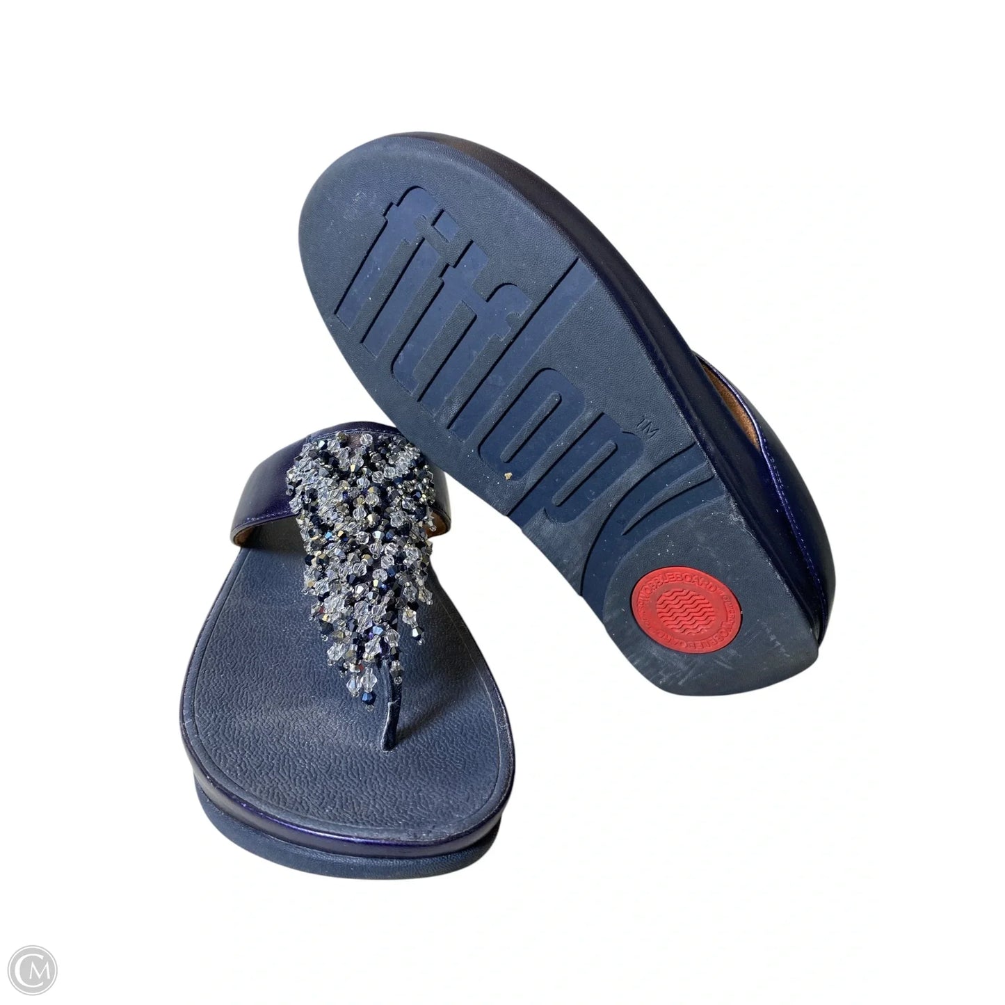 Sandals Heels Platform By Fitflop In Navy, Size: 7.5