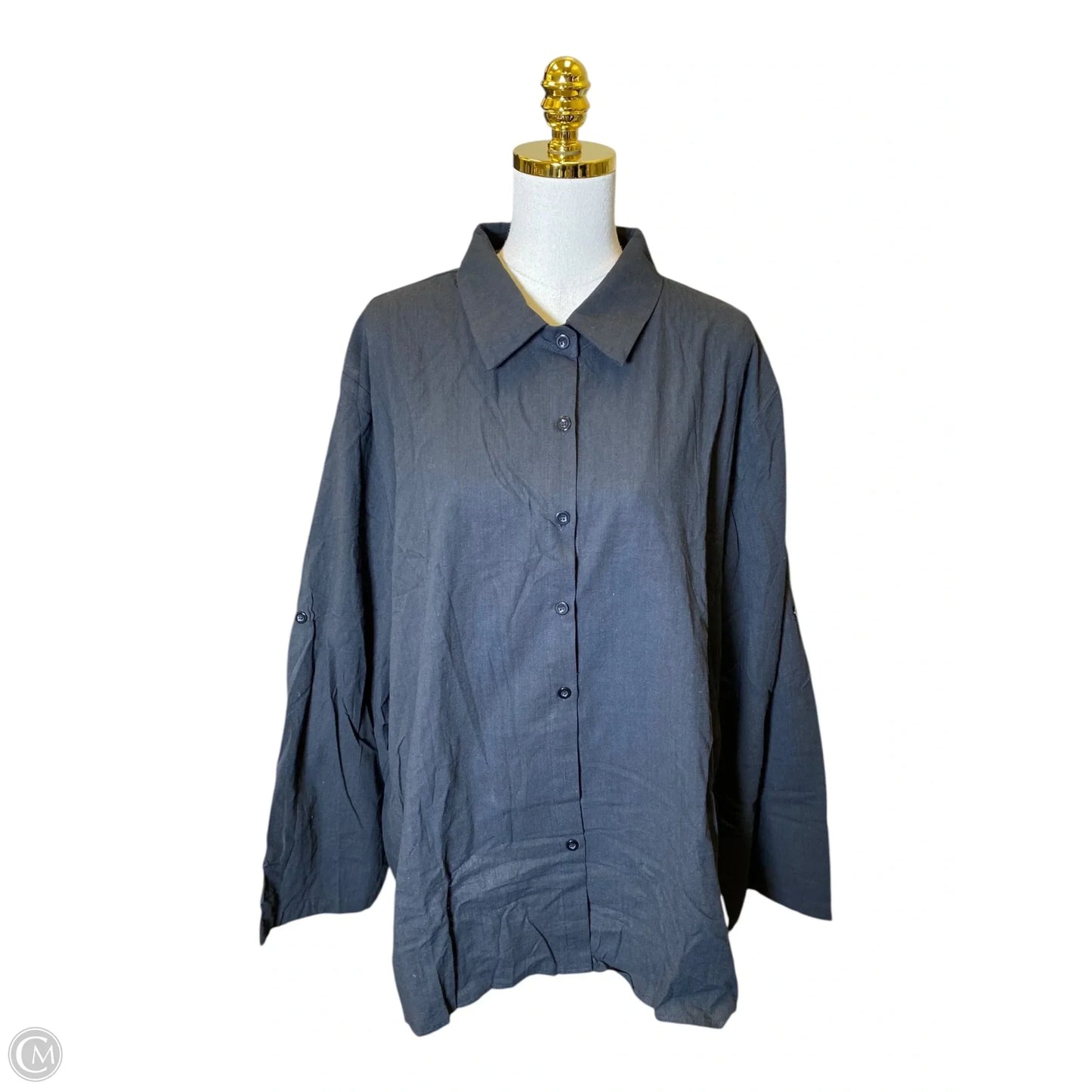 Top 2pc Long Sleeve By Clothes Mentor In Black, Size: 22