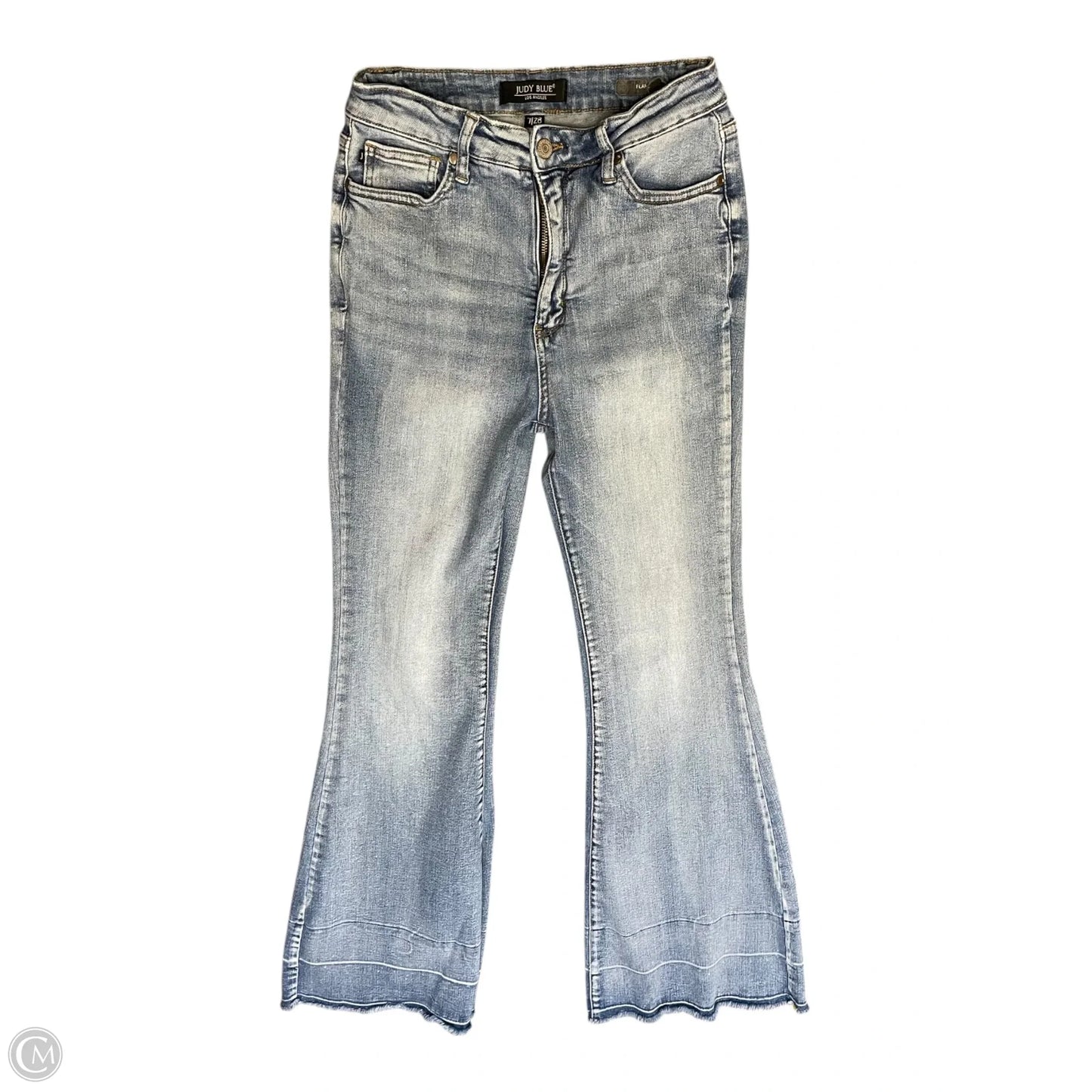 Jeans Flared By Judy Blue In Blue Denim, Size: 28