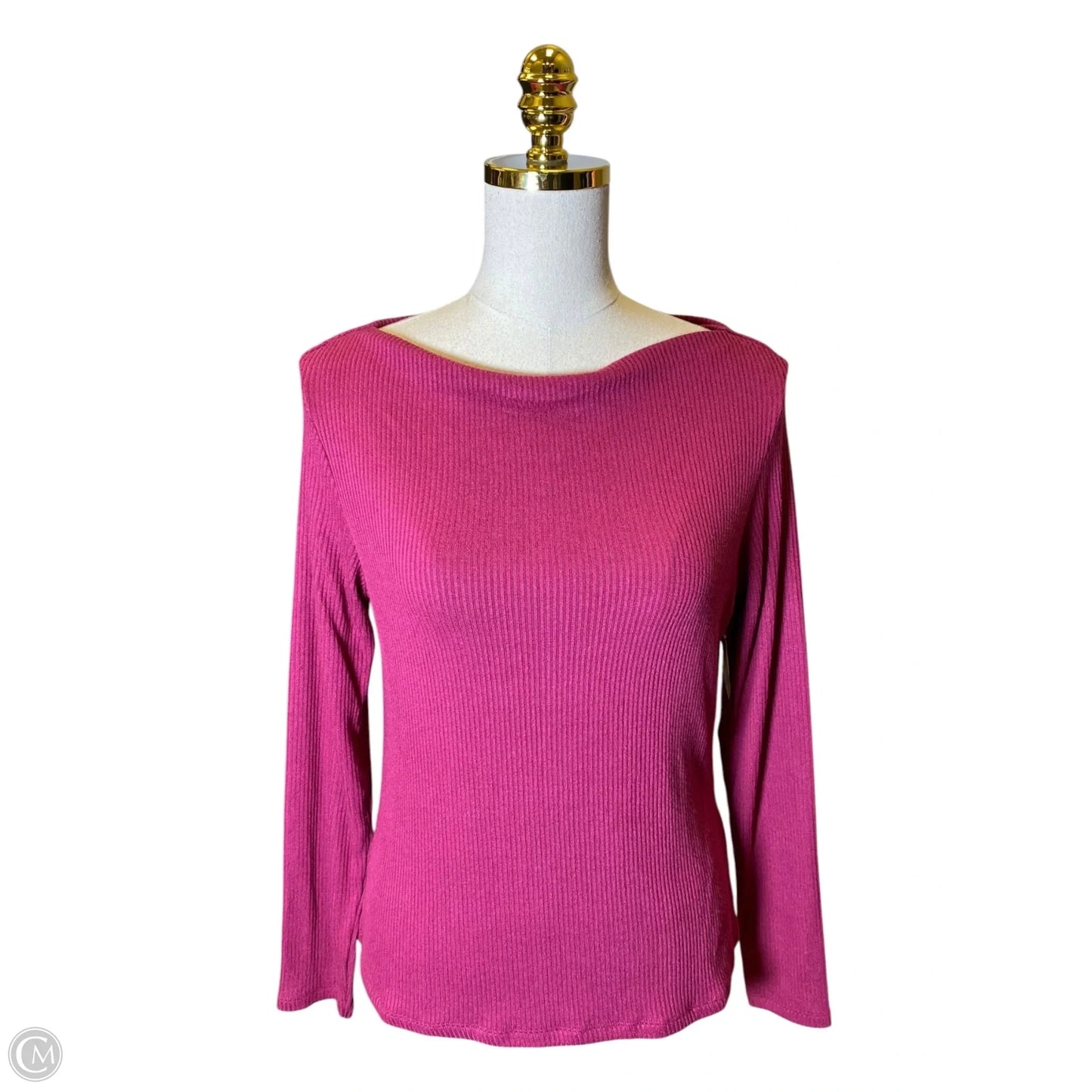 Top Long Sleeve By Banana Republic In Pink, Size: M