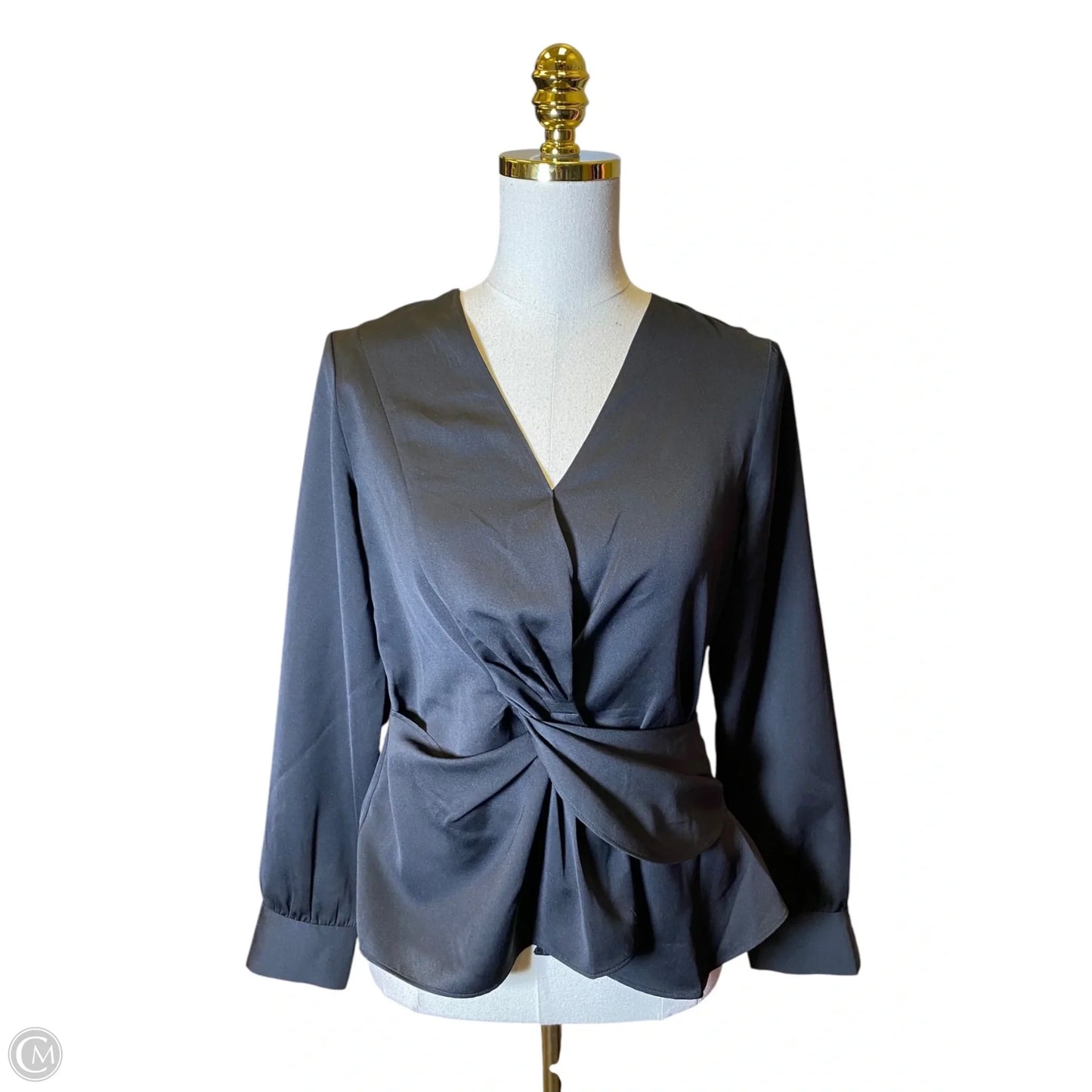 Top Long Sleeve By Express In Black, Size: Xs