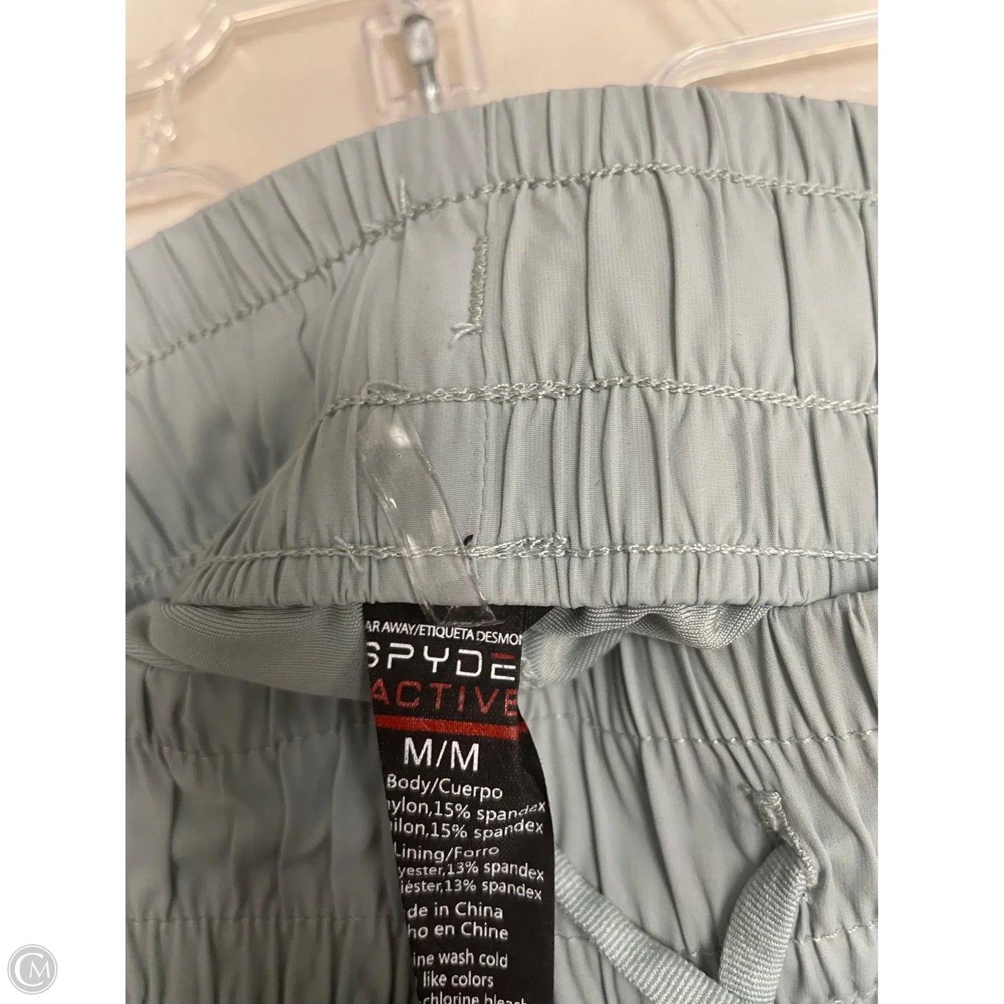 Athletic Shorts By Spyder In Green, Size: M