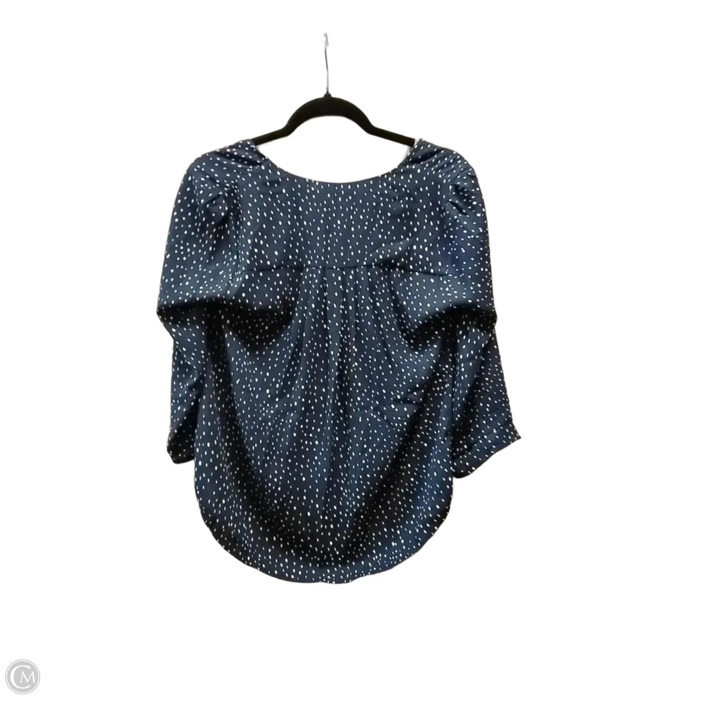 Blouse 3/4 Sleeve By Clothes Mentor In Polkadot Pattern, Size: S