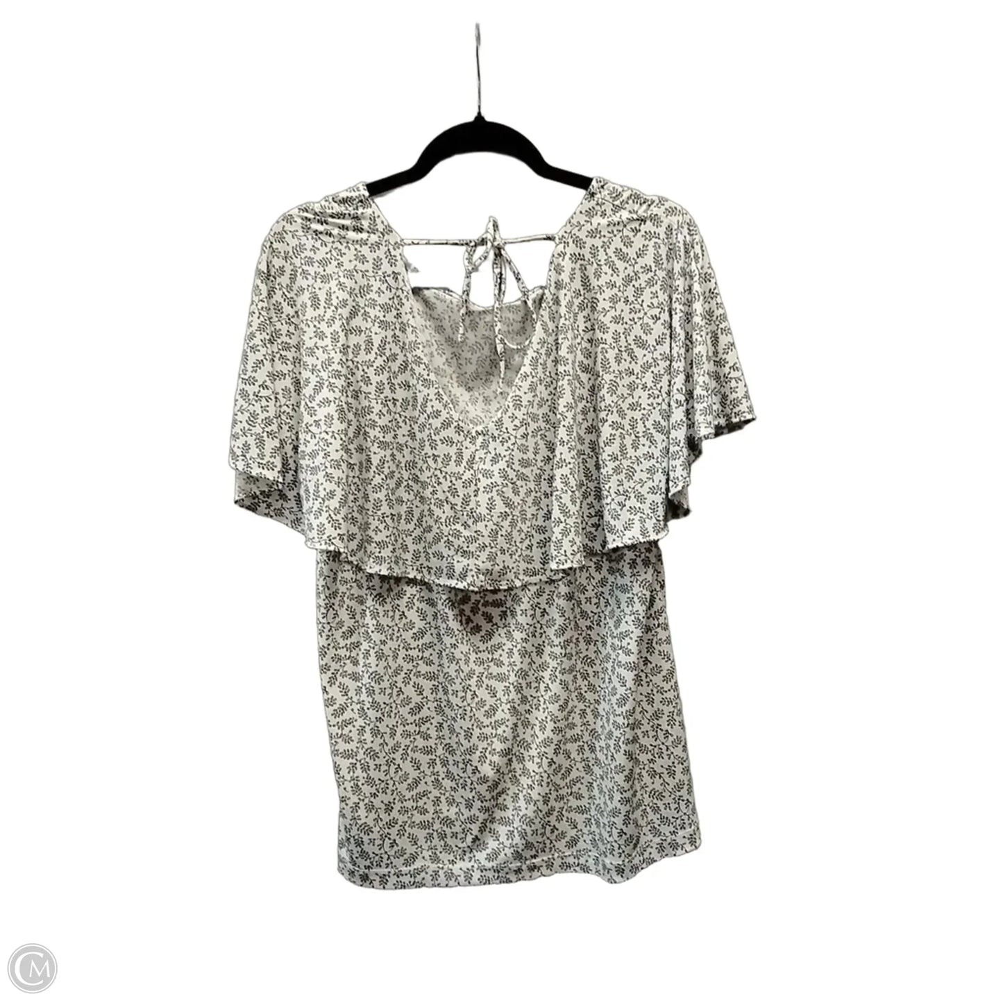 Blouse Short Sleeve By Ann Taylor In Floral Print, Size: Xl