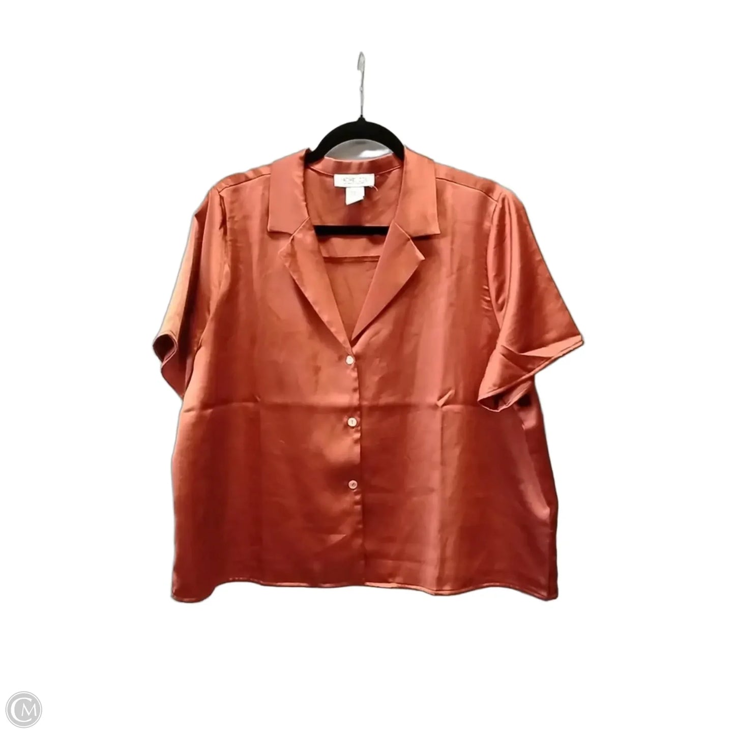 Blouse Short Sleeve By Rachel Zoe In Orange, Size: Xl