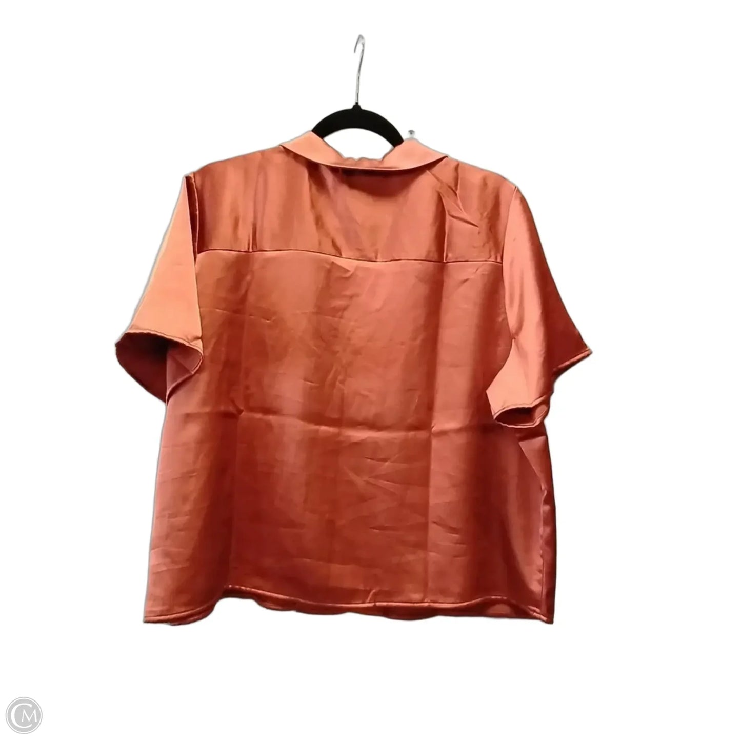 Blouse Short Sleeve By Rachel Zoe In Orange, Size: Xl