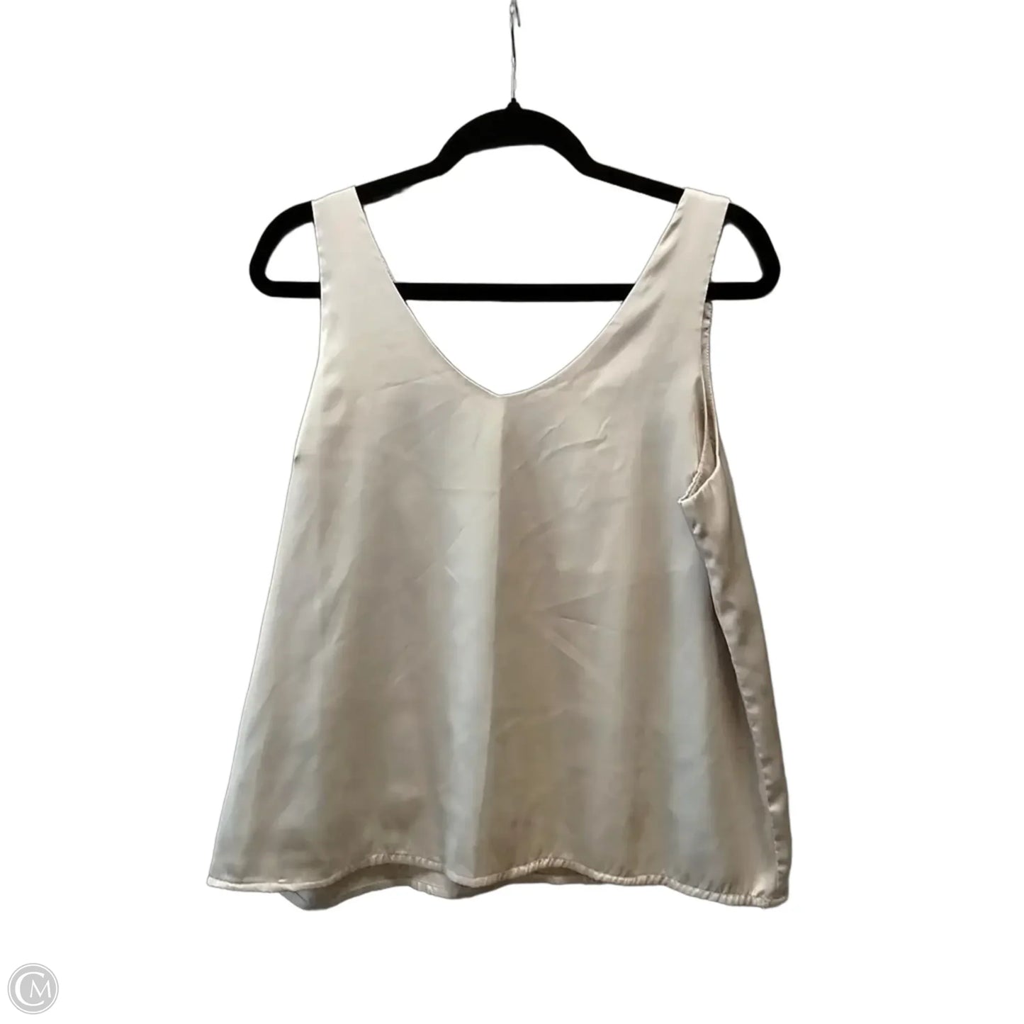 Blouse Sleeveless By Zeagoo In Beige, Size: L
