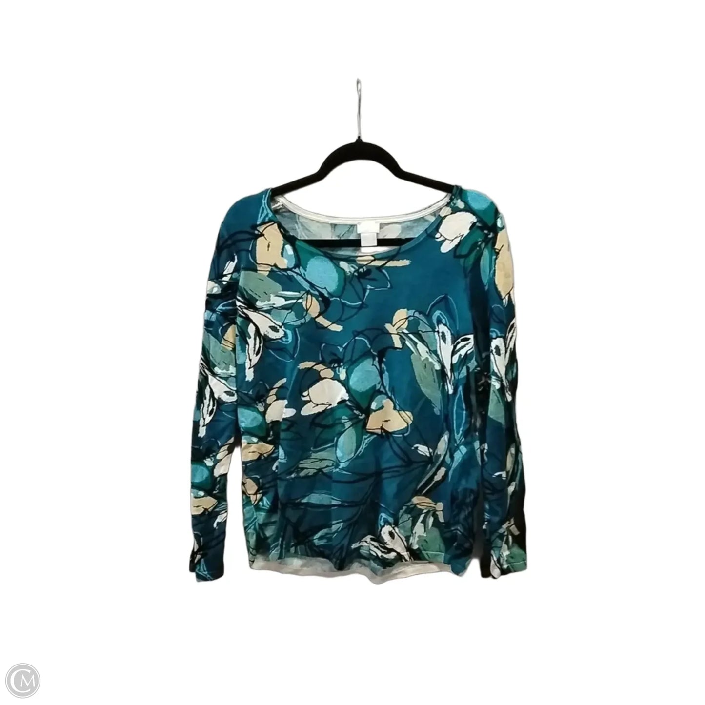 Sweater By Chicos In Blue, Size: M