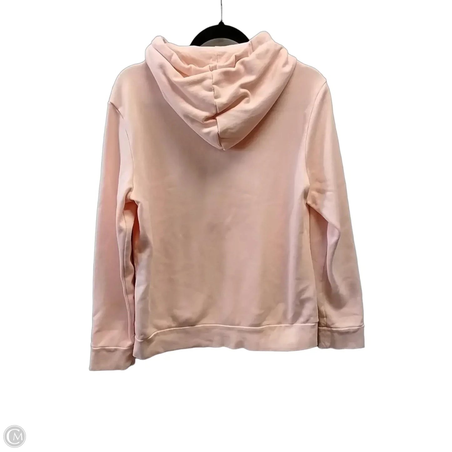 Athletic Sweatshirt Hoodie By Adidas In Peach, Size: L