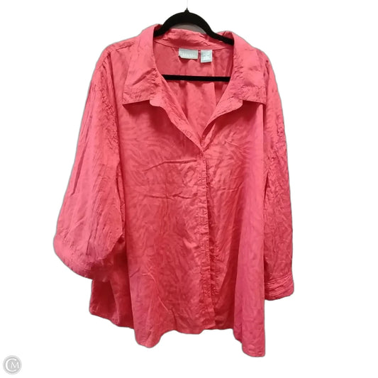 Blouse Long Sleeve By Liz And Me In Orange