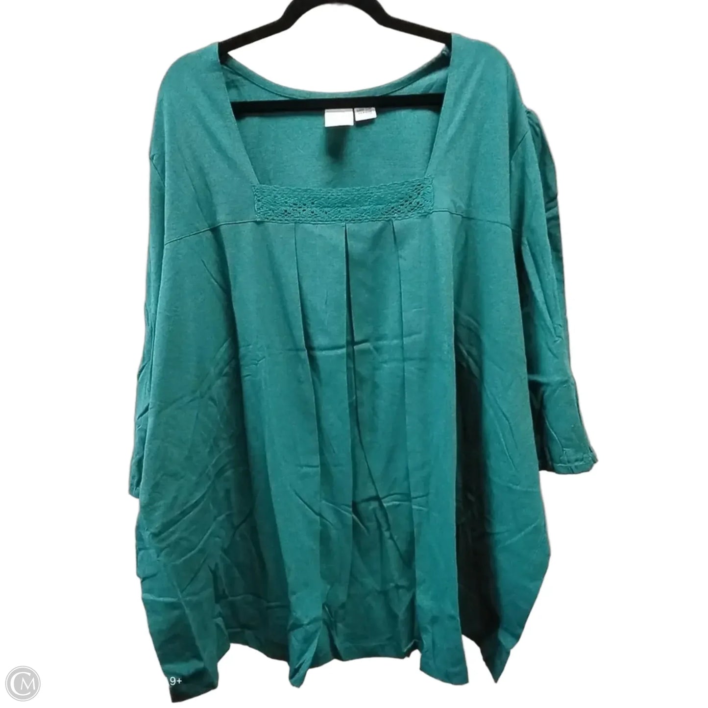 Top Long Sleeve By Roamans In Green, Size: 5