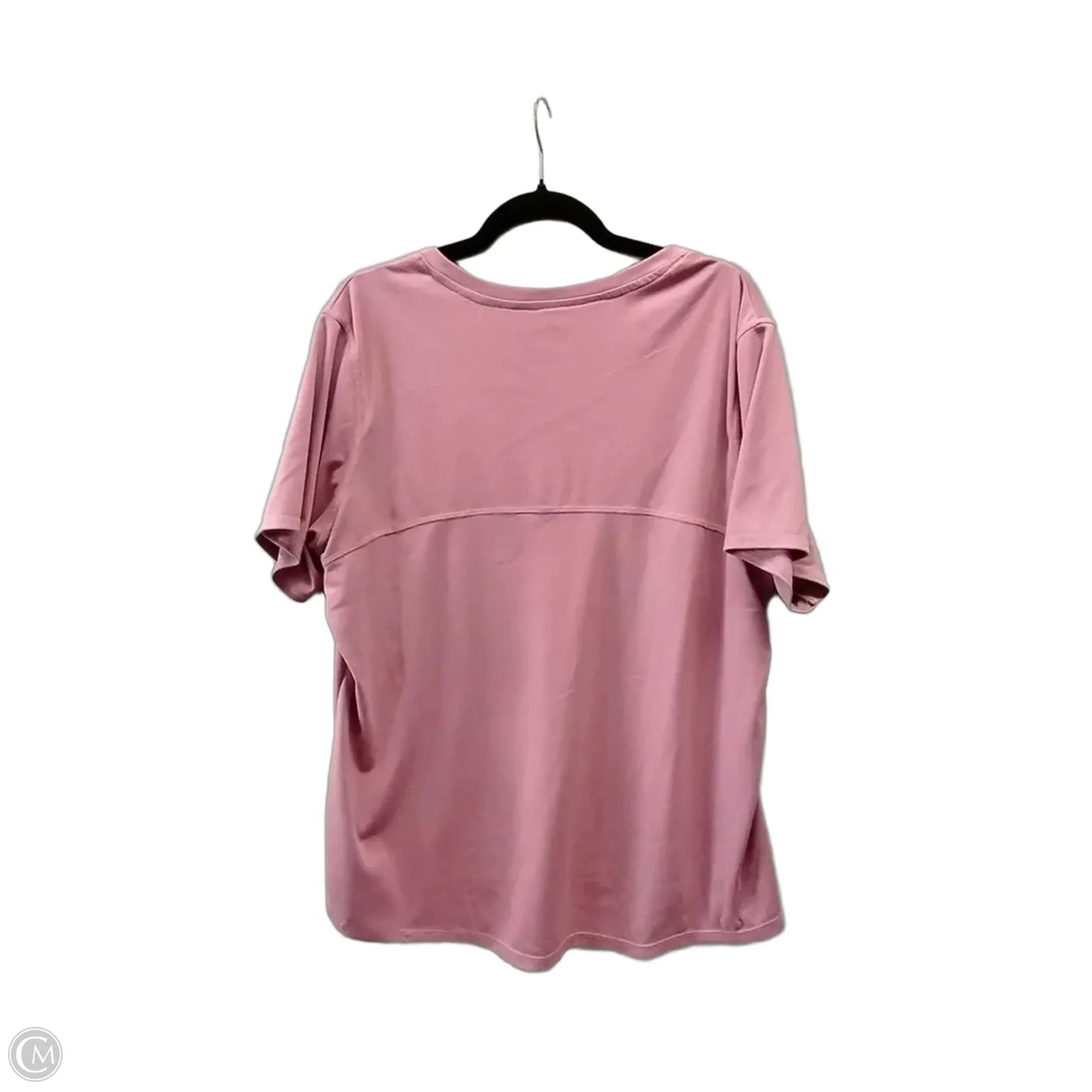 Athletic Top Short Sleeve By Bcg In Purple, Size: 1x