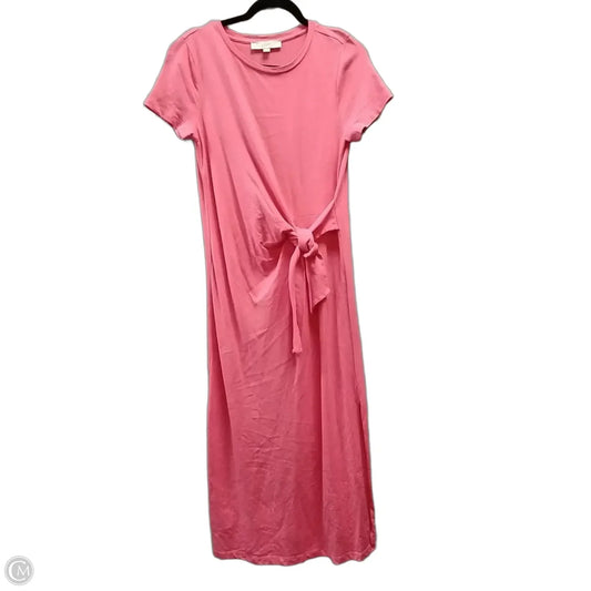 Dress Casual Maxi By Loft In Pink, Size: M