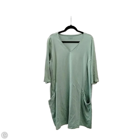 Dress Casual Short By Eileen Fisher In Green, Size: 1x