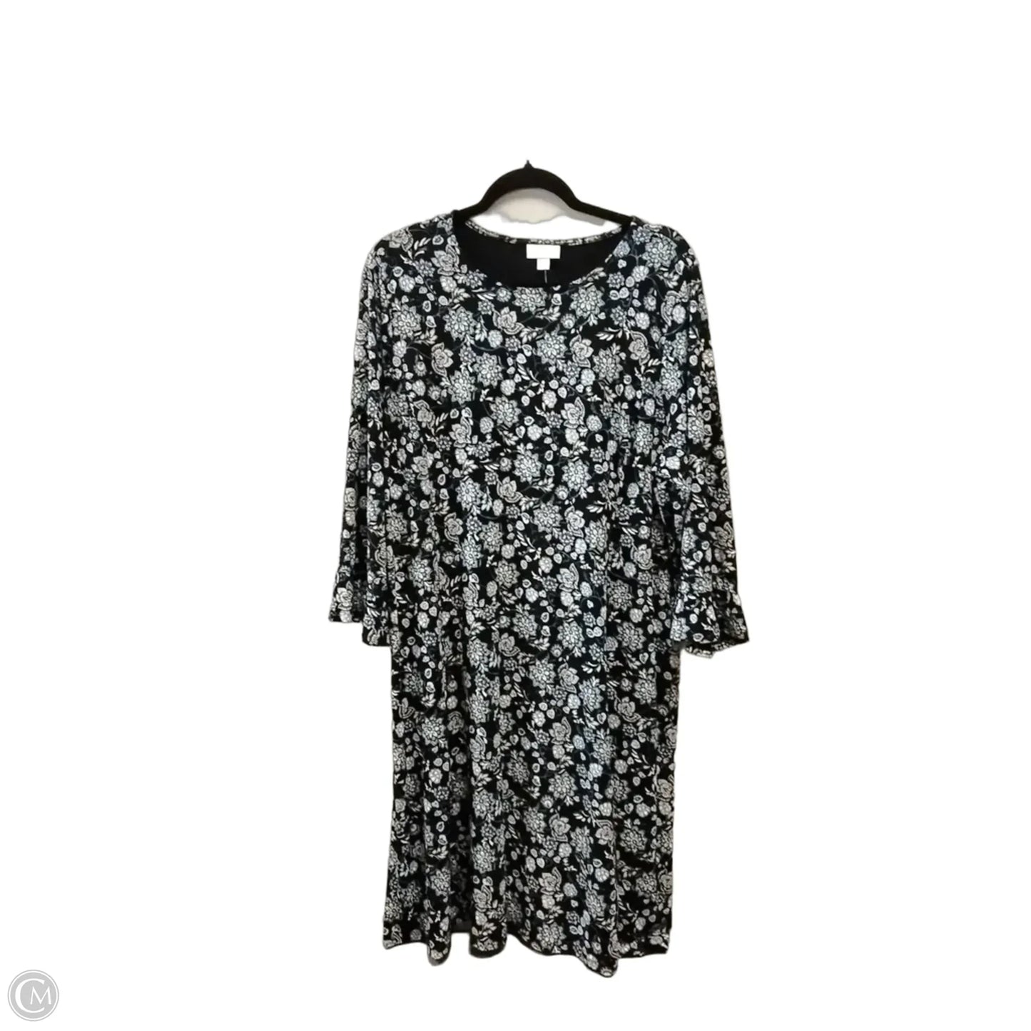 Dress Casual Midi By J. Jill In Geometric Pattern, Size: Xl