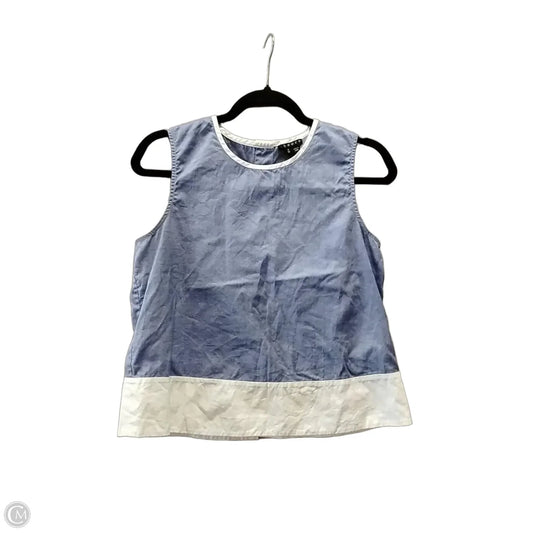 Blouse Sleeveless By Theory In Blue, Size: Sp