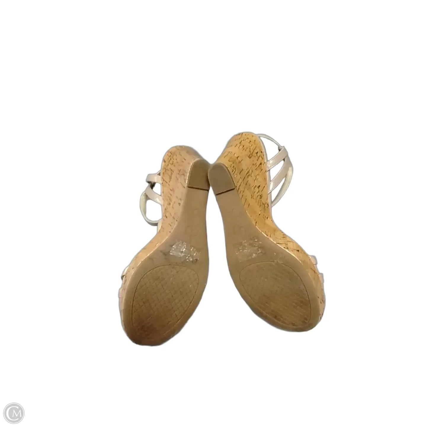 Sandals Heels Wedge By Jessica Simpson In Tan, Size: 7.5