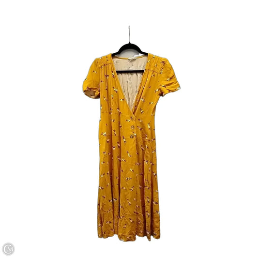Dress Casual Maxi By A Loves A In Yellow, Size: Xs