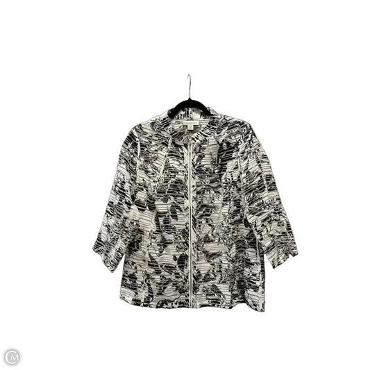 Jacket Other By Coldwater Creek In Black & White, Size: 14