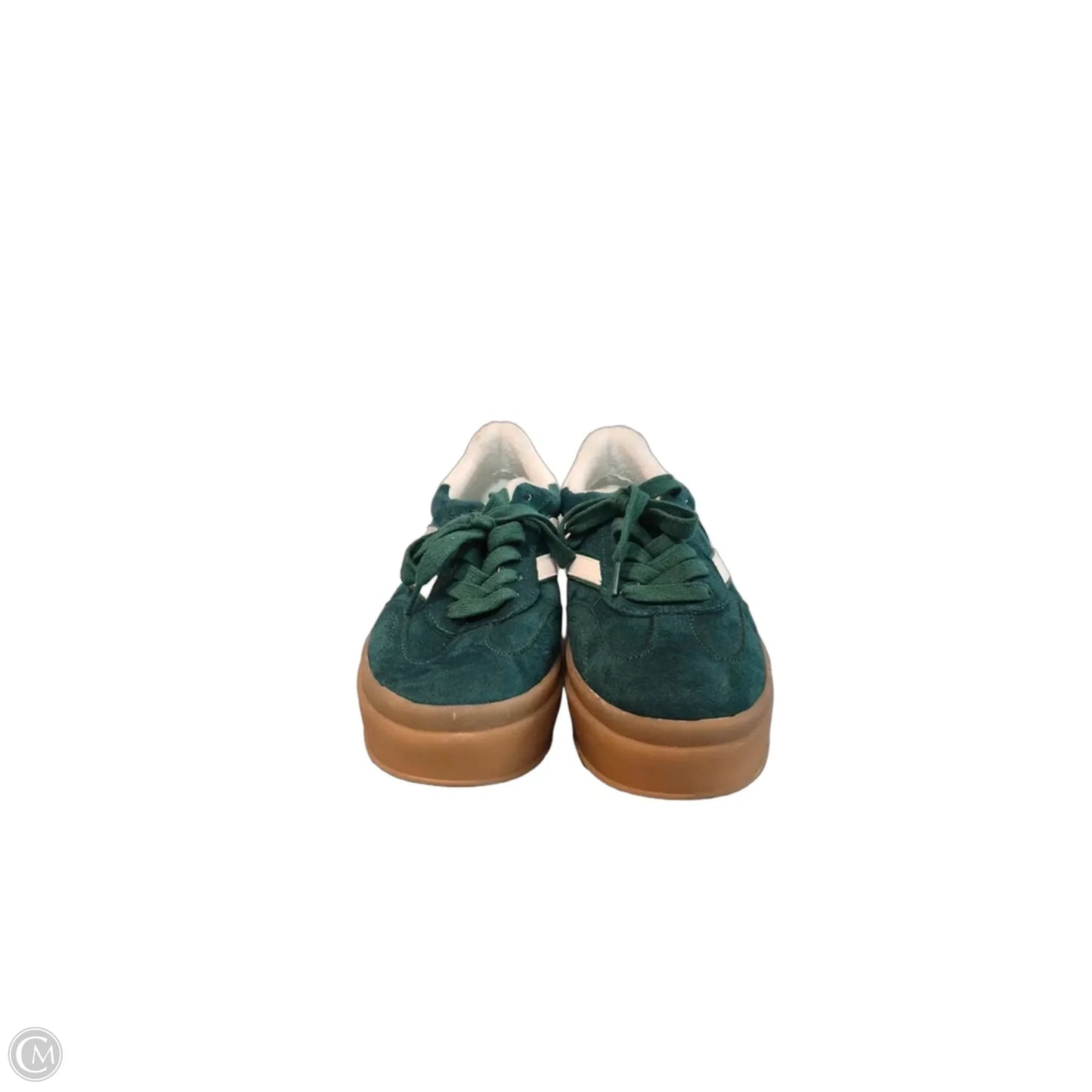 Shoes Sneakers By Madden Girl In Green & White, Size: 7.5