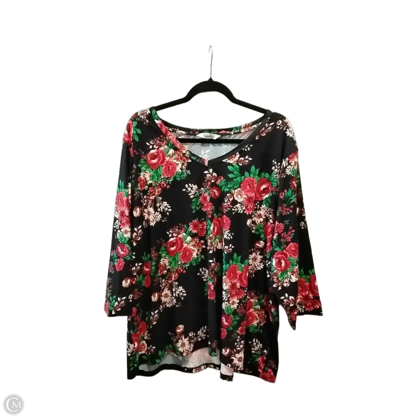 Top Long Sleeve By The Pioneer Woman In Floral Print, Size: Xxxl