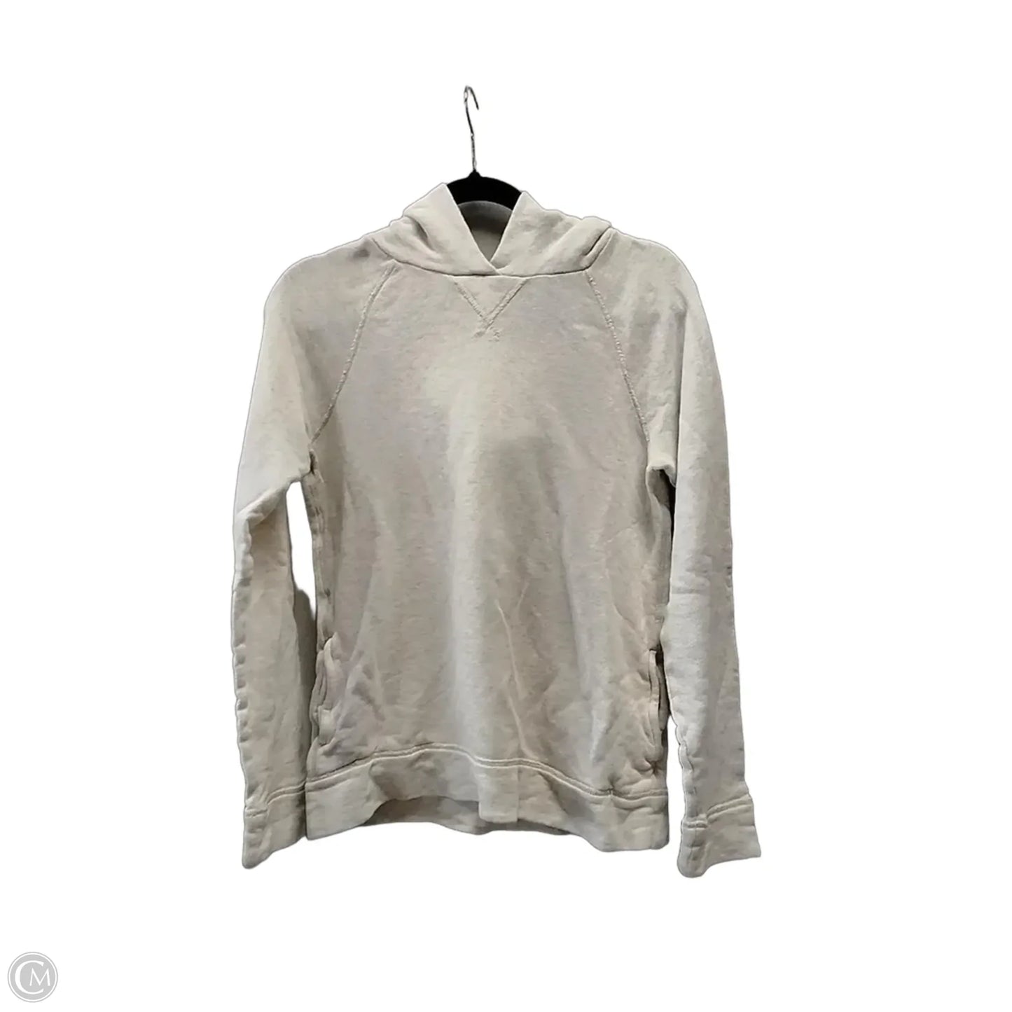 Sweatshirt Hoodie By J. Crew In Beige, Size: S