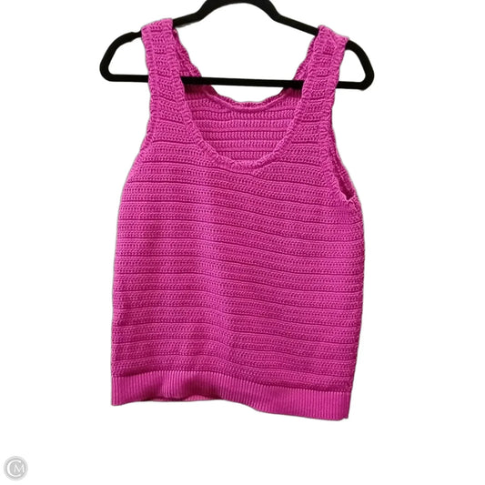 Sweater Short Sleeve By Clothes Mentor In Pink, Size: M
