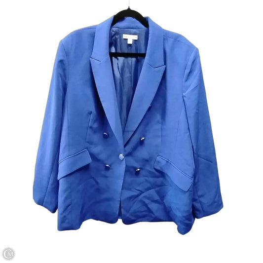 Blazer By Cato In Blue, Size: 3x
