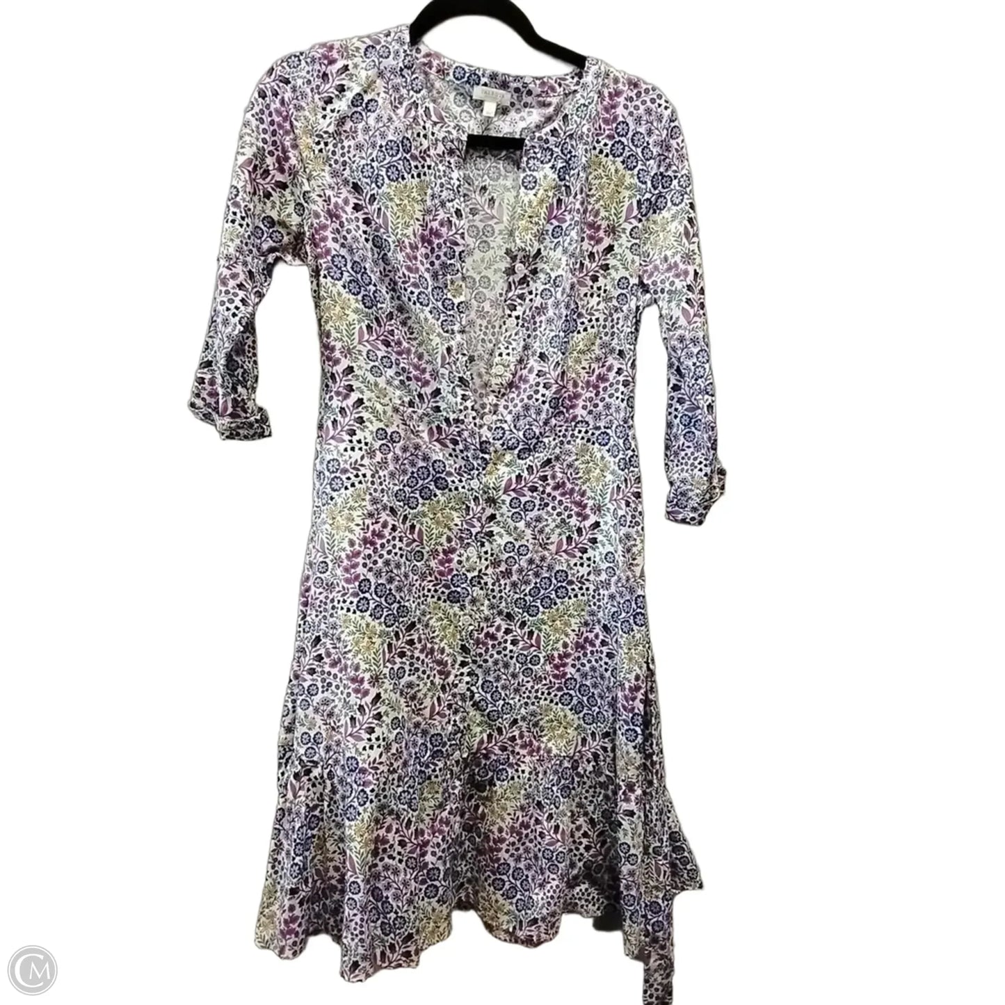 Dress Casual Midi By Talbots In Floral Print, Size: 2p