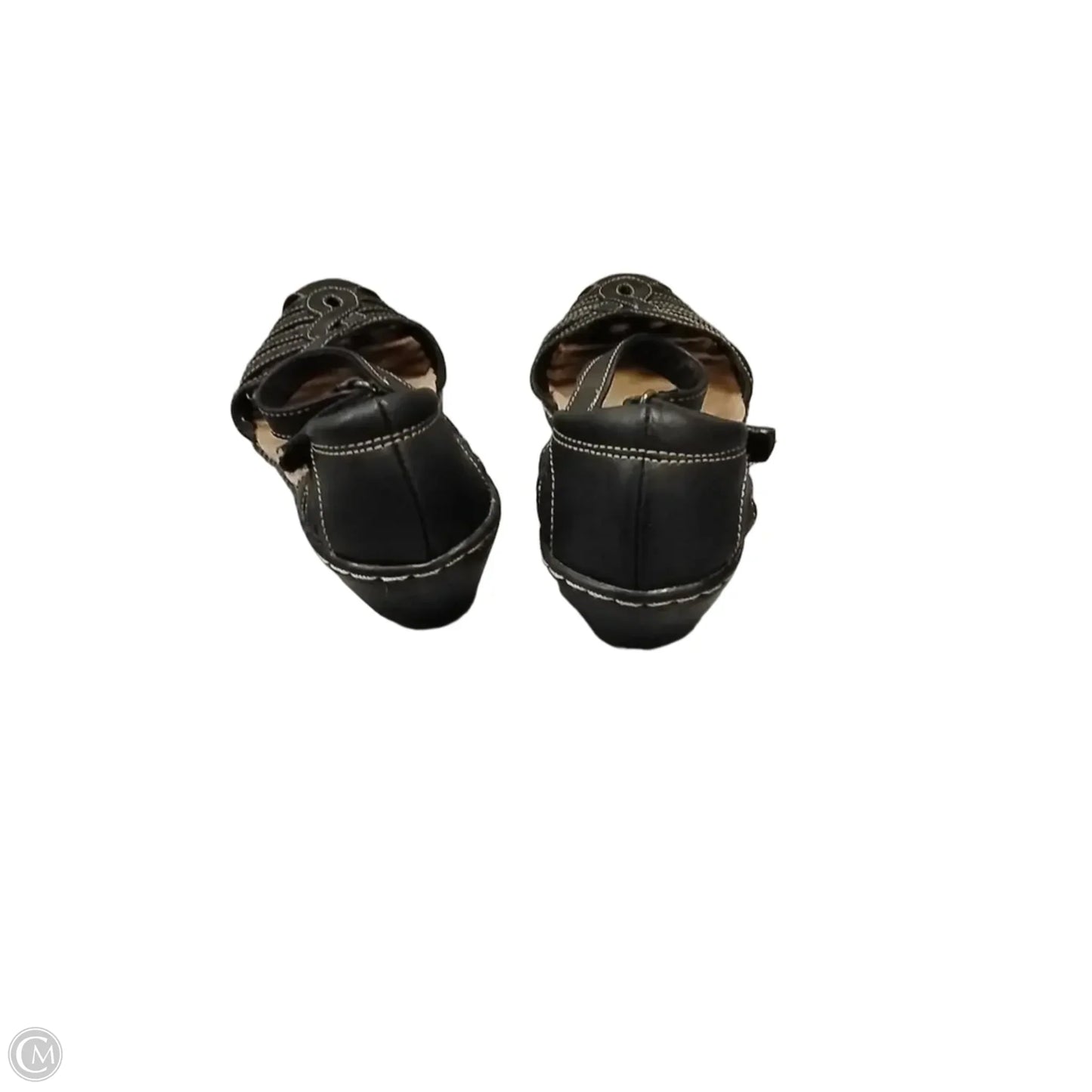 Sandals Flats By Clarks In Black, Size: 7