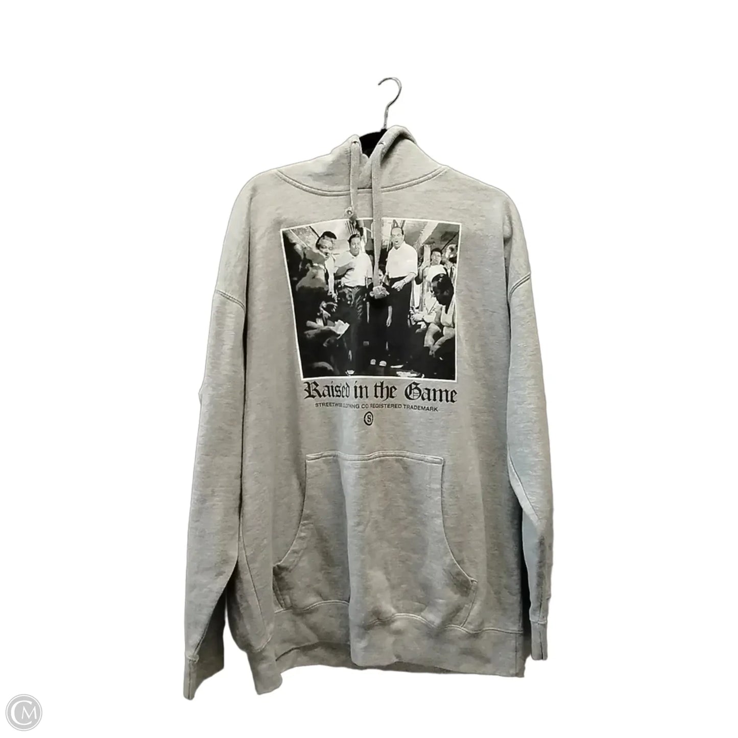 Sweatshirt Hoodie By Clothes Mentor In Grey, Size: 2x