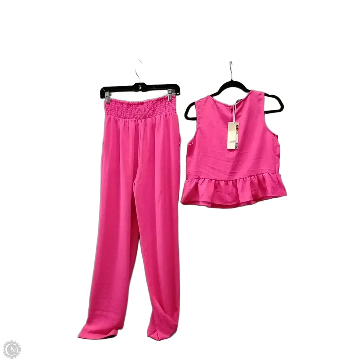 Pants Set 2pc By Dokotoo In Pink, Size: S