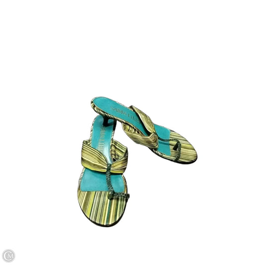 Shoes Heels Kitten By Sam And Libby In Green, Size: 7