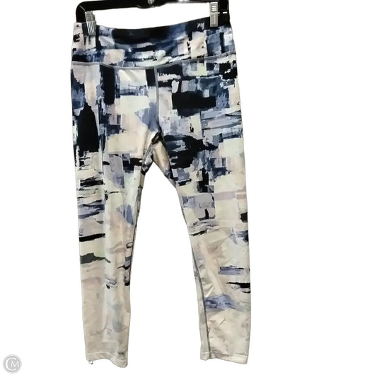 Athletic Leggings By Calvin Klein In Purple, Size: L