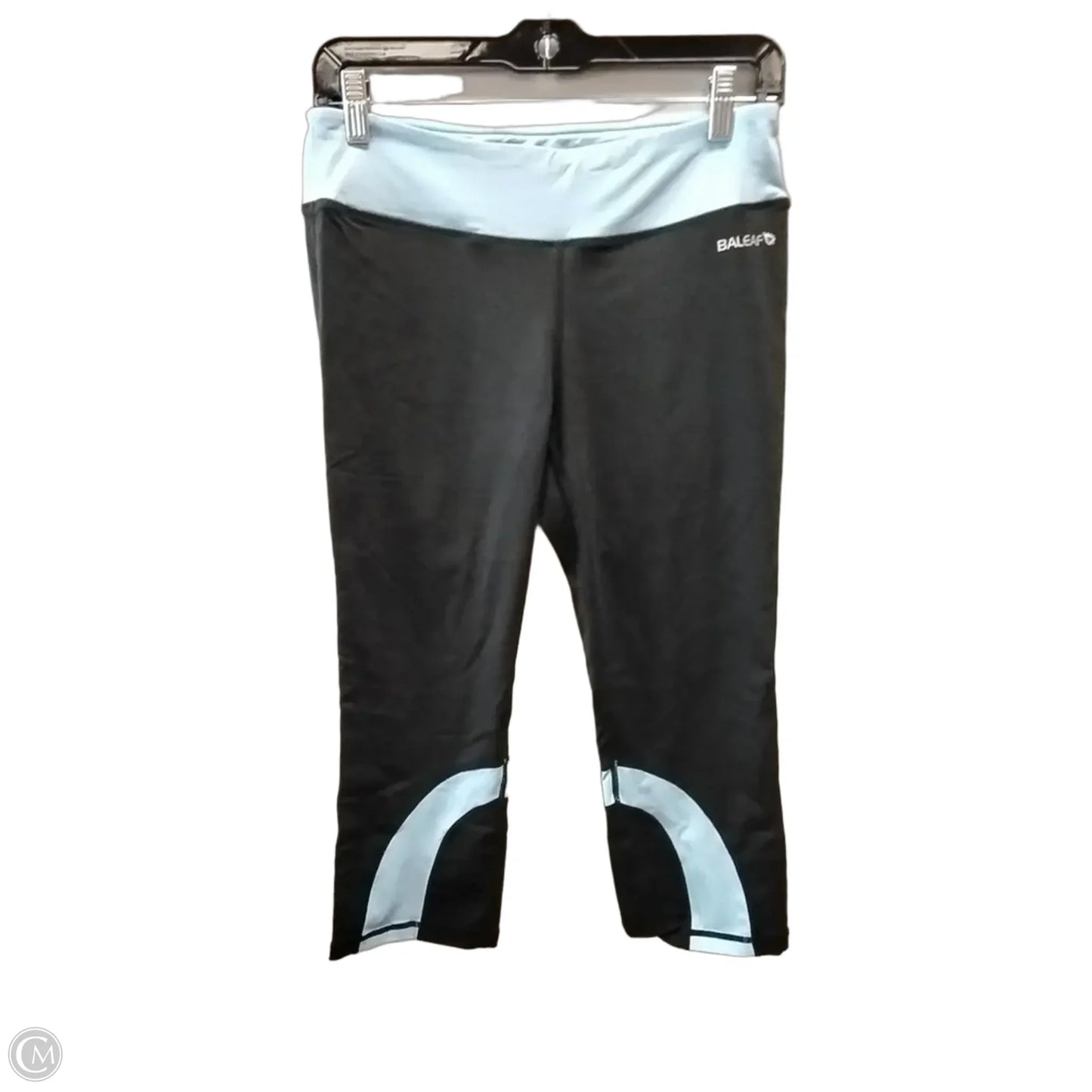 Athletic Capris By Baleaf In Black & Blue, Size: M