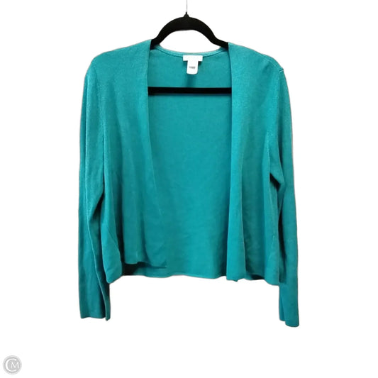 Sweater Cardigan By J. Jill In Teal, Size: S