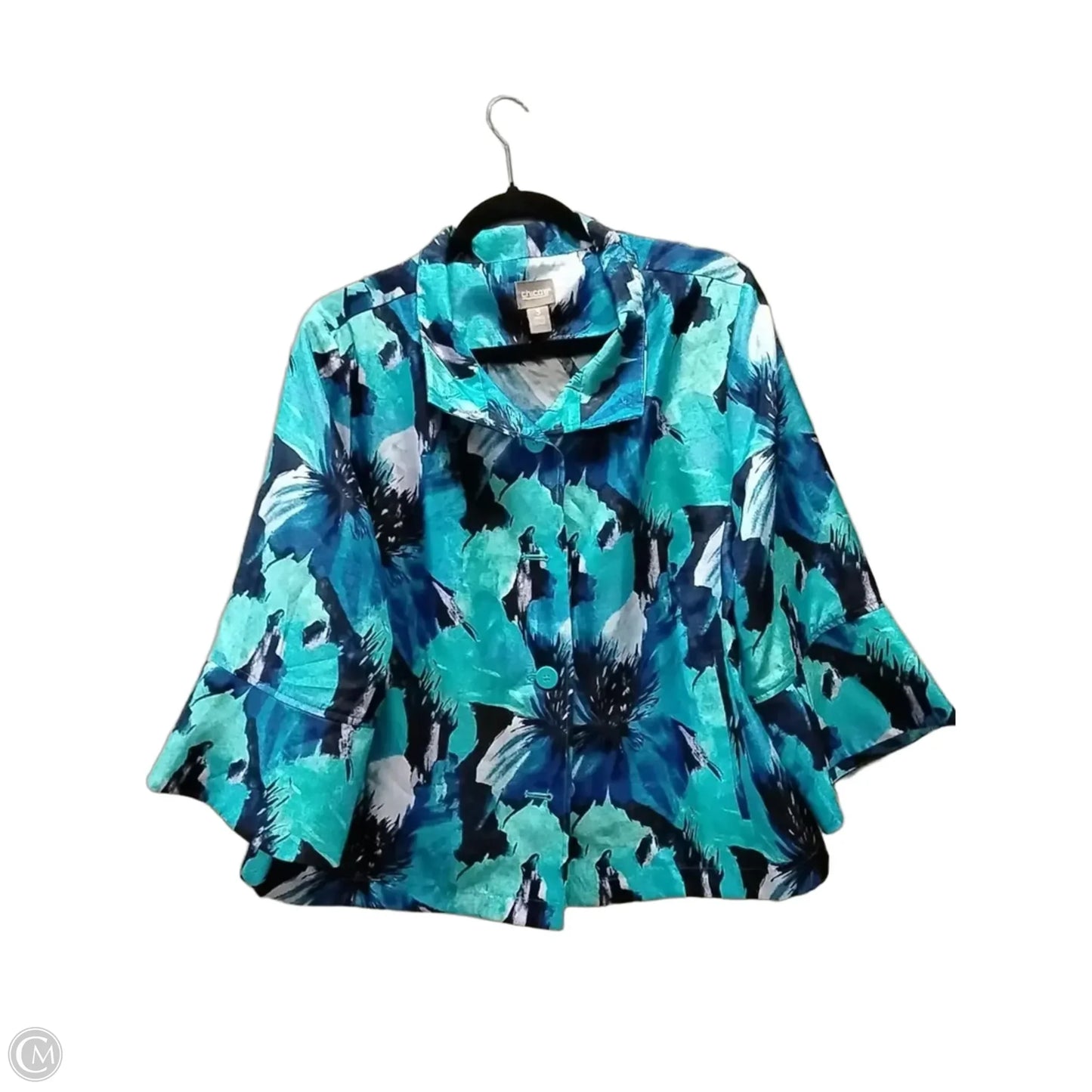 Jacket Other By Chicos In Blue, Size: Xl