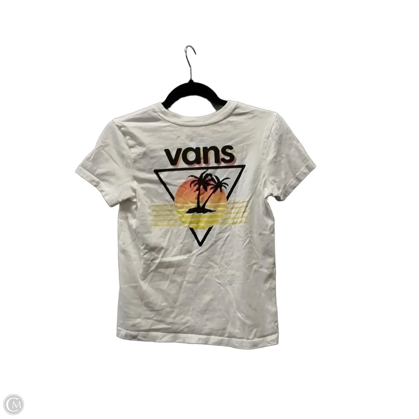 Top Short Sleeve By Vans In White, Size: Xs