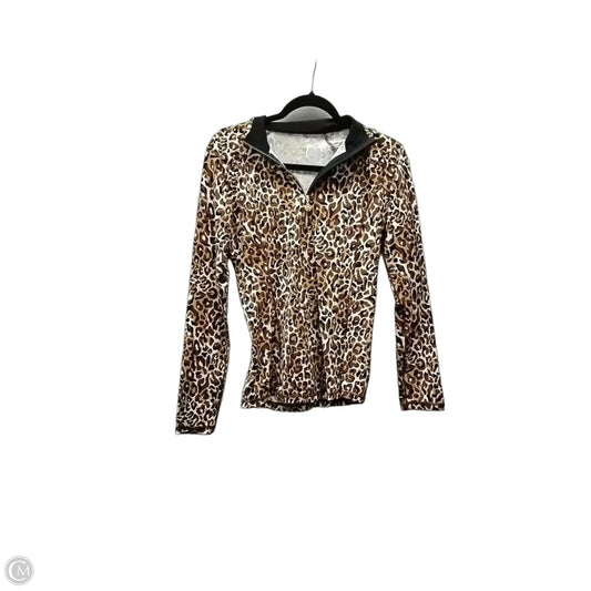 Top Long Sleeve Designer By Lilly Pulitzer In Leopard Print, Size: S