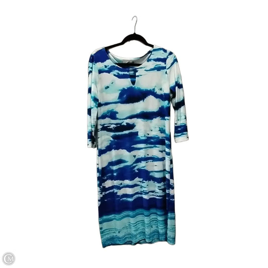 Dress Casual Maxi By Calvin Klein In Tie Dye Print, Size: 12