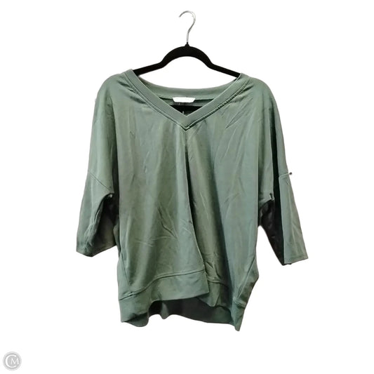 Top Long Sleeve By Cable And Gauge In Green, Size: L