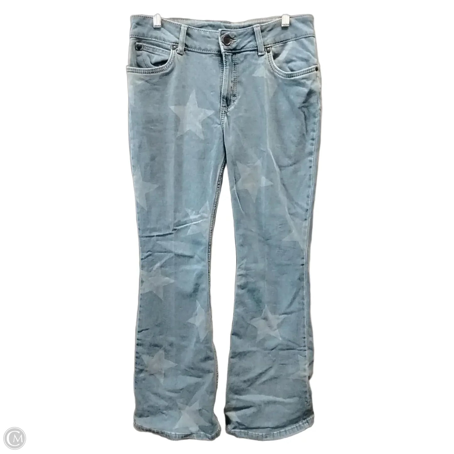 Jeans Flared By Wrangler In Blue, Size: 12